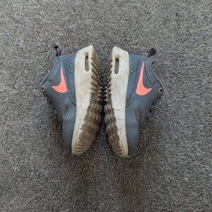 Nike gray and pink kids sneakers shoes size 5